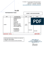 Facture Proforma Sono