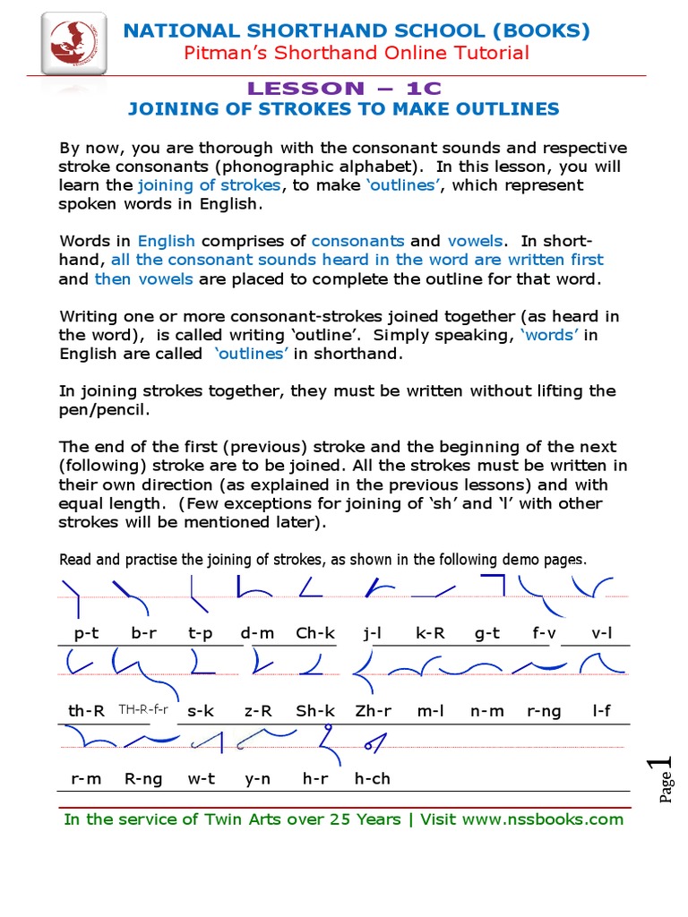 Lesson 1C PDF | PDF | Shorthand | Encodings
