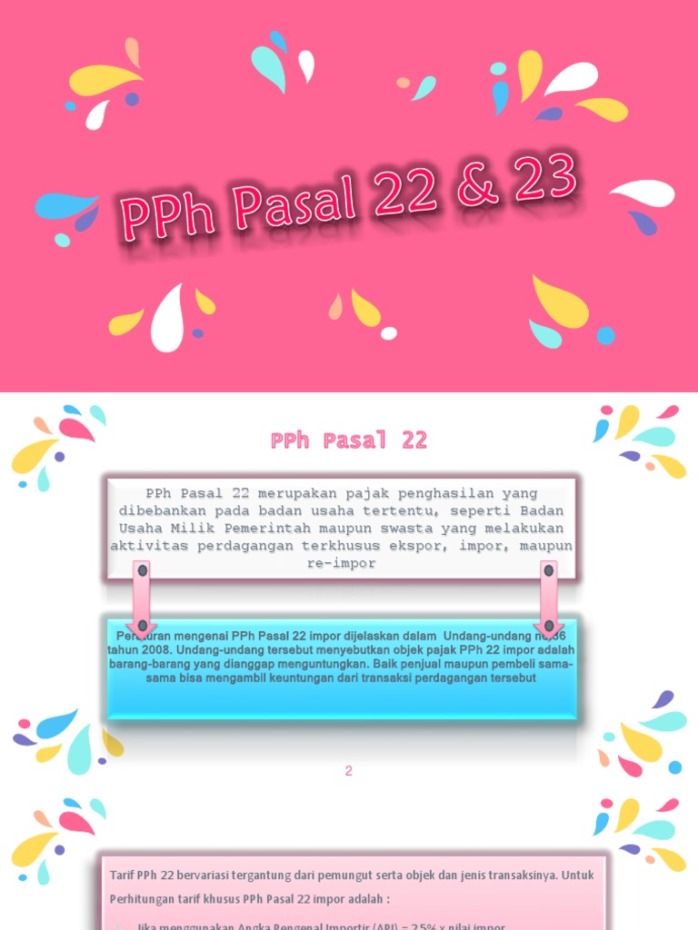 PPH Pasal 22 & 23 | PDF