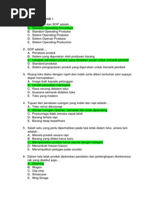 Uji Kompetensi Bab 1