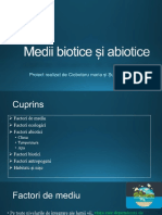 Medii Biotice Si Abiotice