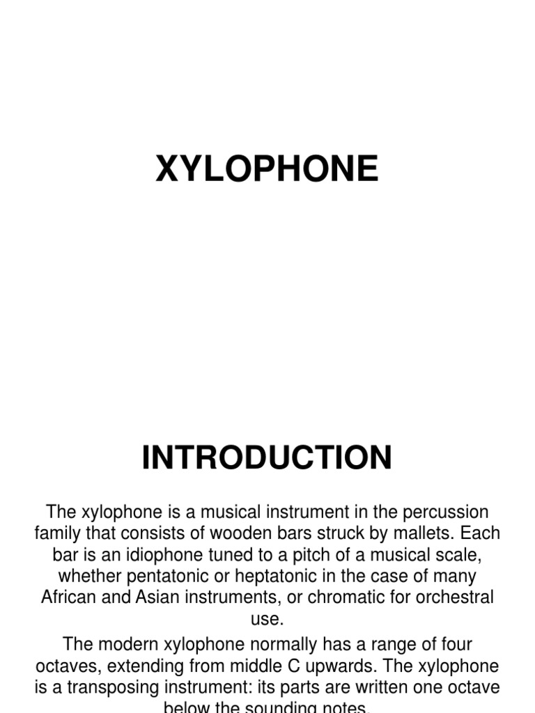 Xylophone PDF Musicology Music Production