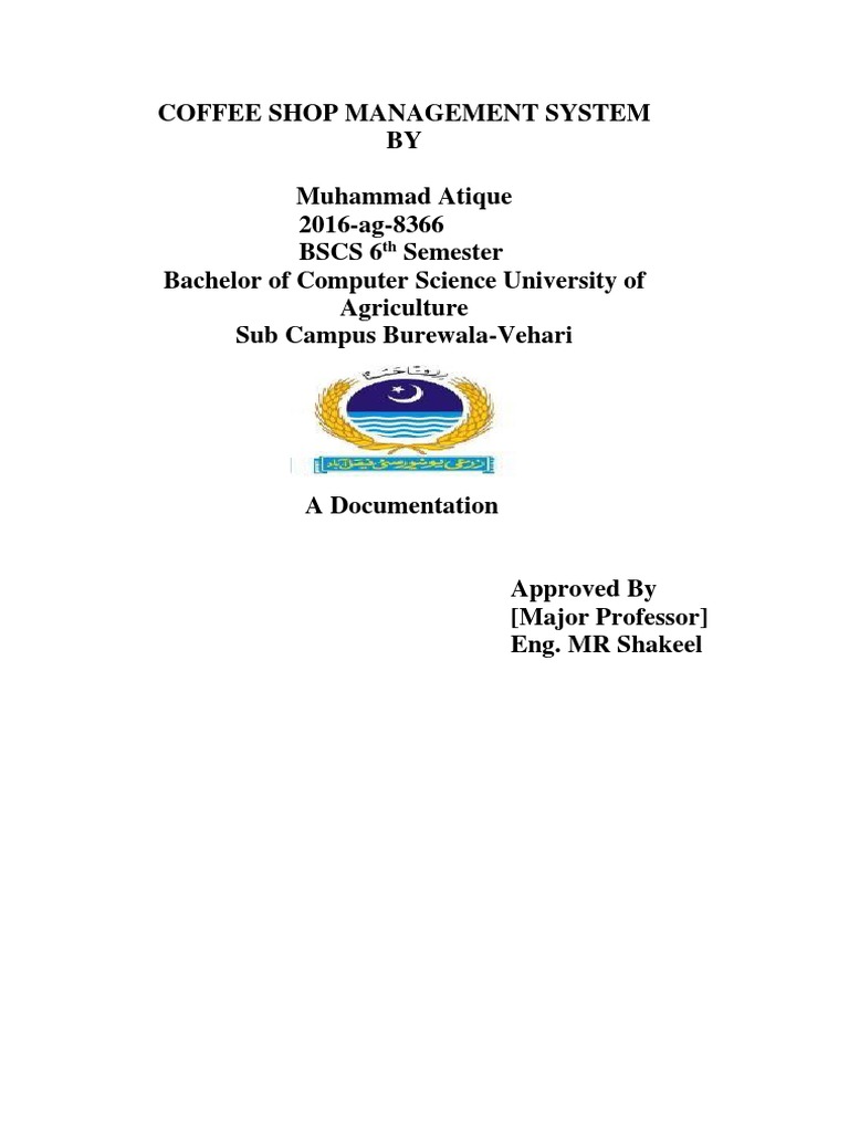 Coffee Shop Management System Report | PDF | Software Testing | Unit ...