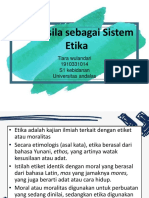 Pancasila sebagai Sistem Etika