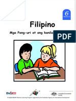 Filipino 6 DLP 52 Mga Pang Uri at Ang Kanilang Kayarian