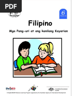 Kayarian NG Pang Uri Worksheets | PDF