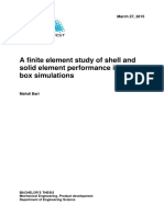 A FEA Study of Shell and Solid Elemnts in Impact or Crash Box Simulations