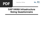 IBS SAP HANA Sizing Questionnaire v1.0