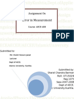 Error in Measurement