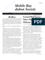 Fall 2010 Mobile Bay Audubon Society Newsletters