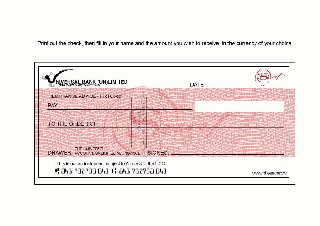 The Secret Check | PDF