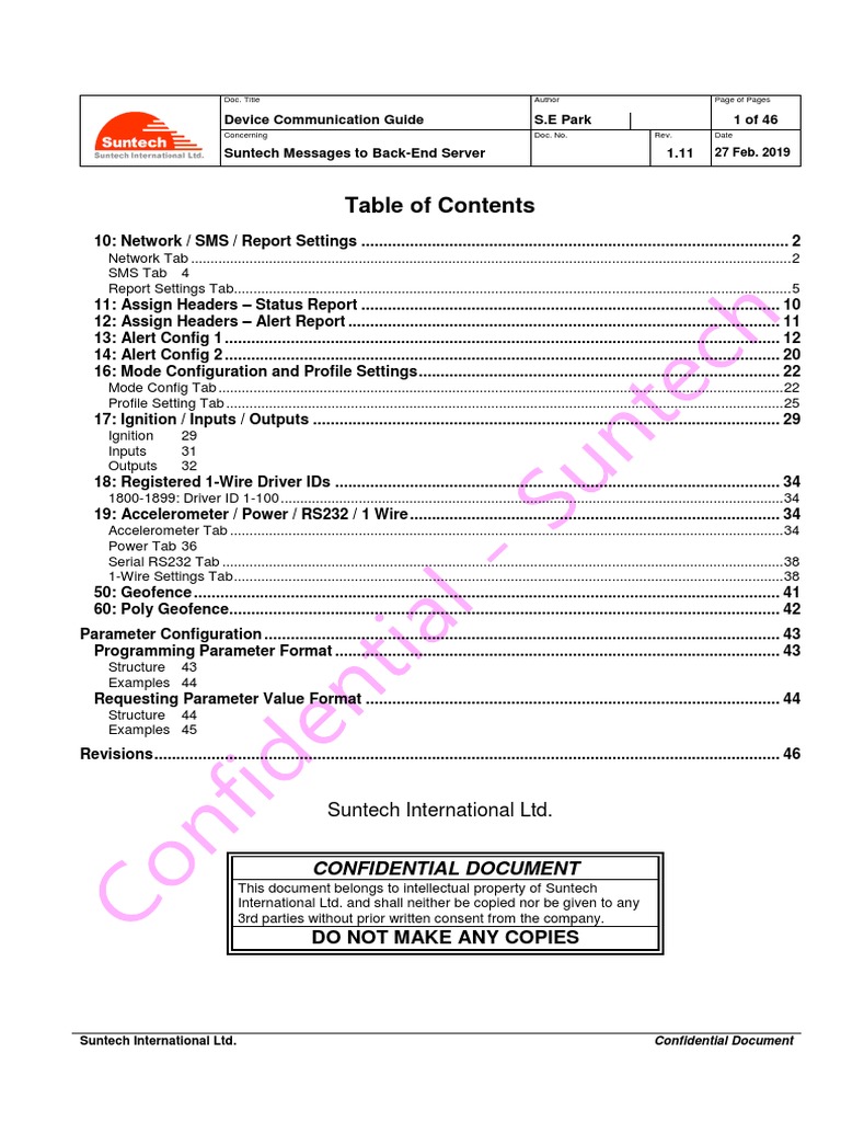Device Communication Settings Guide | PDF | Transmission Control ...