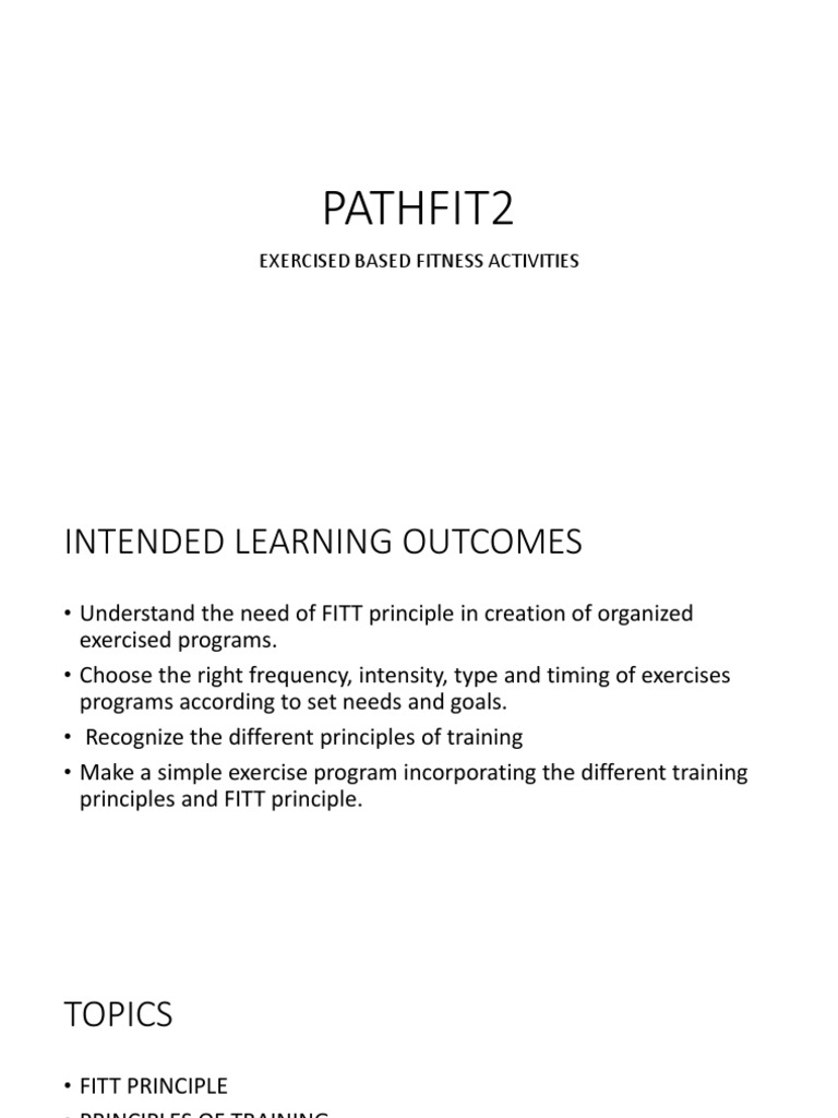 Fitness Program Design Using FITT Principles | PDF | Strength Training ...