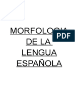 Morfologia de La Lengua Española