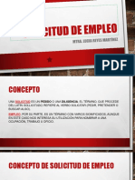 Exposicion de Solicitud de Empleo