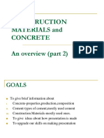 Construction Materials and Concrete