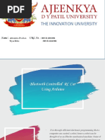 Presentation For Arduino Driven Bluetooth RC CR