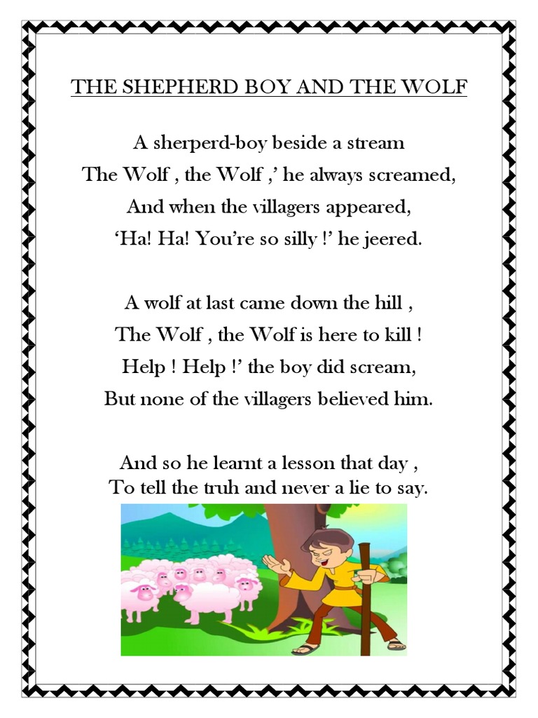The Shepherd Boy and The Wolf PDF
