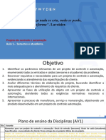 1 Aula de Projeto de Controle e Automação