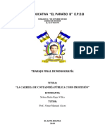 La carrera de contaduría pública como profesión