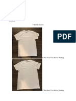 T Shirt Wear Test Paper