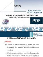 Cuidados de Enfermagem a pacientes com Complicações Cardiorrespiratório