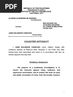 Counter Affidavit-Jude Salvador Camacho