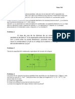 Condensadores: Cálculo de capacitancia y energía almacenada