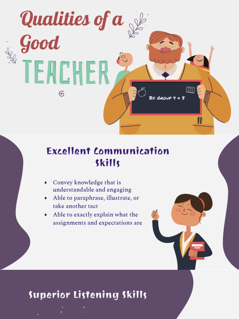 Qualities of A Good Teacher | PDF | Education Theory | Teaching