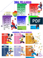 Jadwal Pelajaran SD V