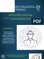 Resoluciòn 1016 de 1989