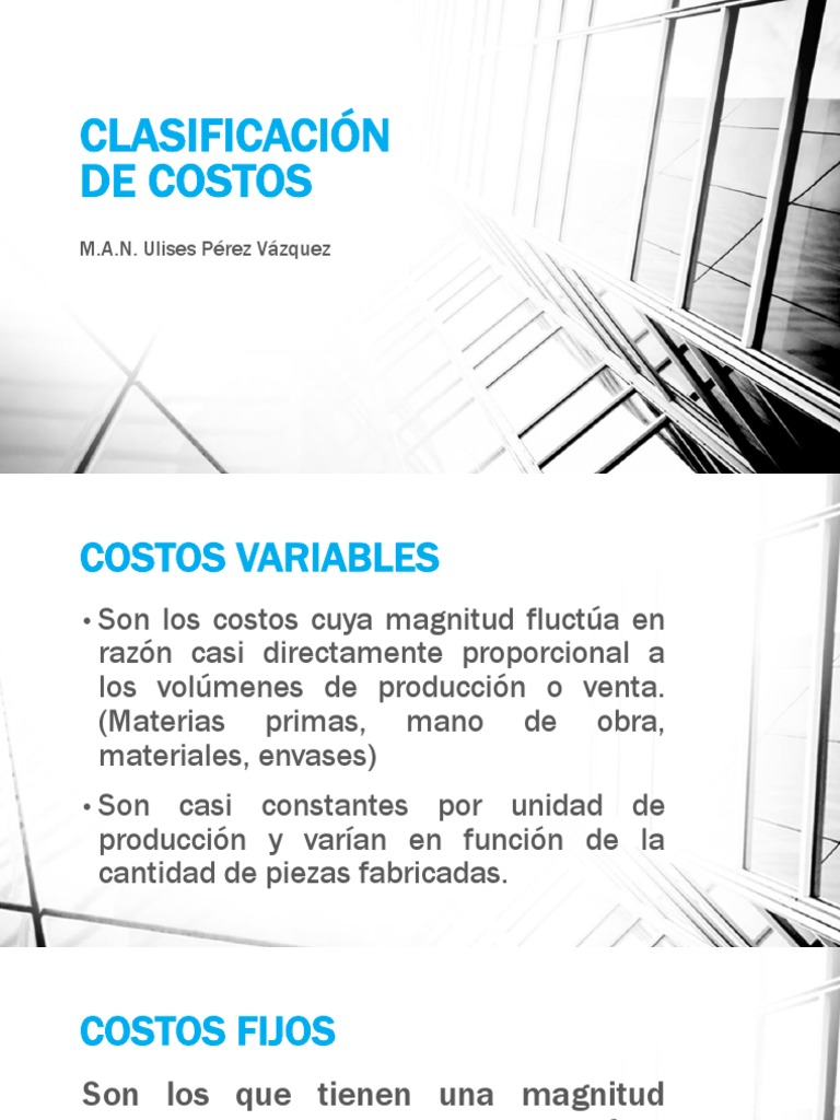 7 Clasificación de Costos | PDF | Economias | Business