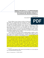 BASABE, Nere. Jeremy Bentham y Las Dimensiones Internacionalistas Del Concepto Ilustrado Del Opinón Pública