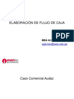 Flujo de caja para préstamo bancario de empresa Comercial Audaz S.A.C. 2012-07 a 2012-12