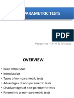 Non Parametric Tests