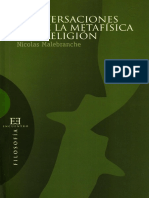 Nicolas Malebranche (Conversaciones Sobre La Metafísica & La Religión) PDF