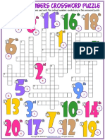 Ordinal Numbers Vocabulary Esl Crossword Puzzle Worksheet For Kids