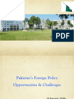 Issues of Foreign Policy of Pakistan - Foreign Secretary of Pakistan