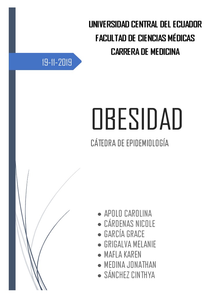 OBESIDAD | PDF | Obesidad | Exceso de peso