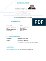 Curriculum Vitae Zavala