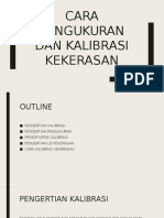 Cara pengukuran dan kalibrasi kekerasan