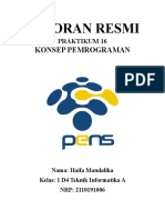 Laporan Resmi Praktikum 16