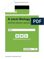 Artifical Selection Questions OCR