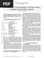 Comparison of Newton Raphson and Gauss Seidel Methods For Power Flow Analysis