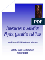 Intro To Radiation Physics REIMAN PDF