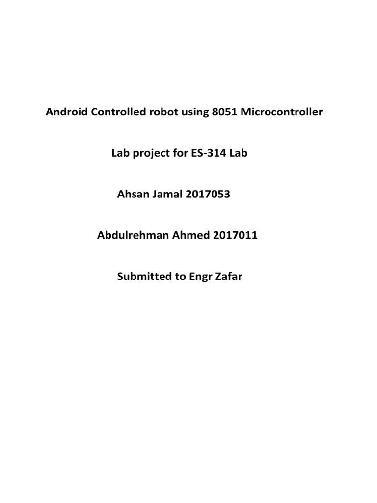 Microprocessor Project Proposal | PDF