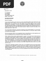 Mayor Eric Johnson Letter