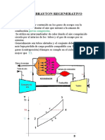 Ciclo Brayton regenerativo: precalentamiento de aire con gases de escape