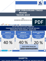 Sosialisasi Seleksi Masuk PTN Tahun 2019 Versi UMRAH