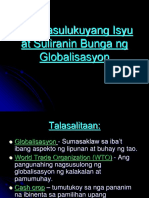 Suliranin Bunga NG Globalisasyon